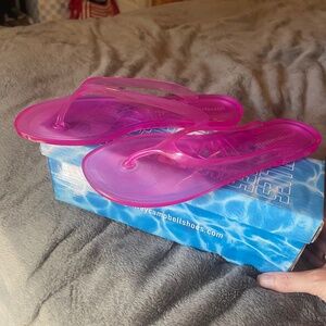 Jeffrey Campbell Jelly Sandals Magenta